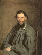 Kramskoy, Ivan Nikolaevich Portrait of the Writer Leo Tolstoy Sweden oil painting artist